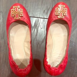 Tory Burch red flats 6.5