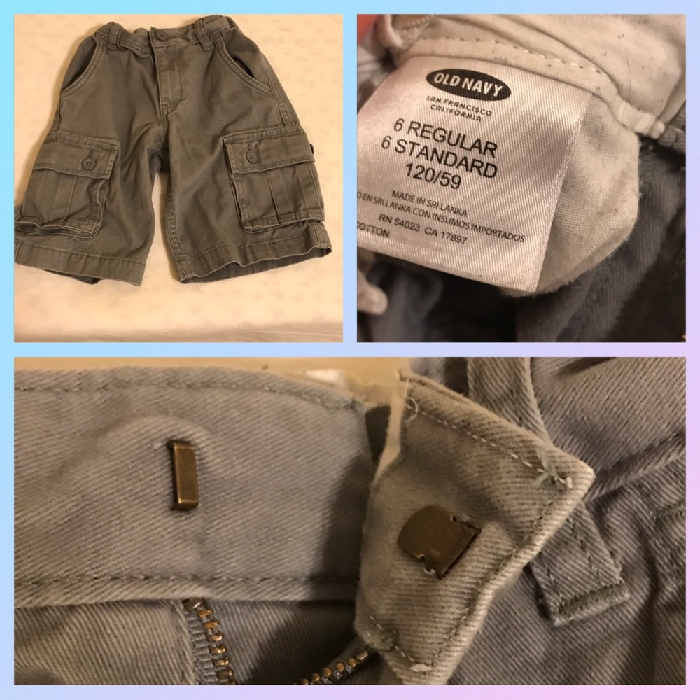 🌸🌸💙BOY'S GRAY OLD NAVY SHORTS SIZE 6💙 - Picture 2 of 2