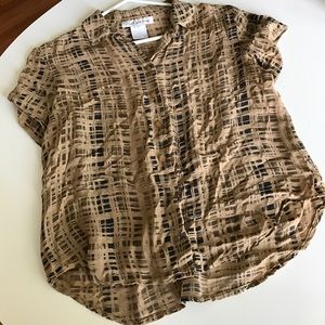 Jones NY 100% silk tee