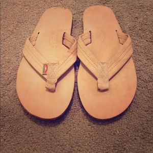 Preloved Rainbow Flip-Flops