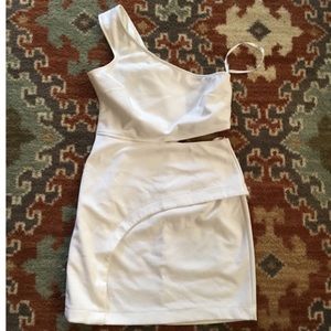 Adorable white cut out dress