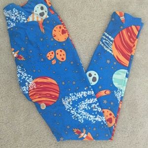 EUC LuLaRoe OS Space Leggings