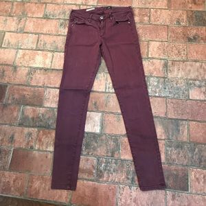 AG Plum Colored Jeans