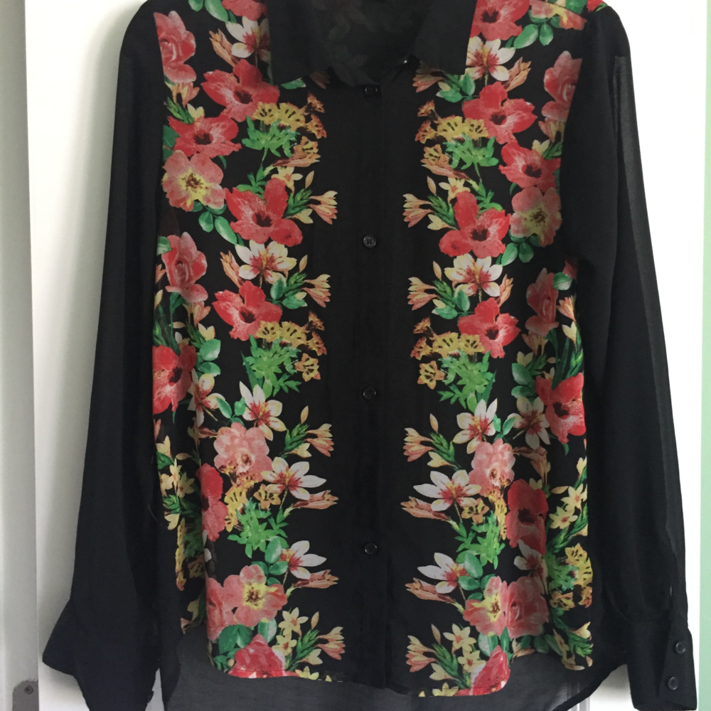 Floral Button-Down Top