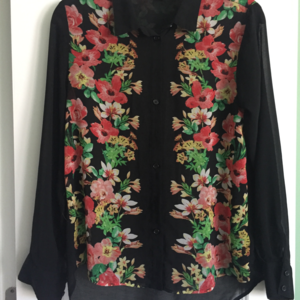 Floral Button-Down Top