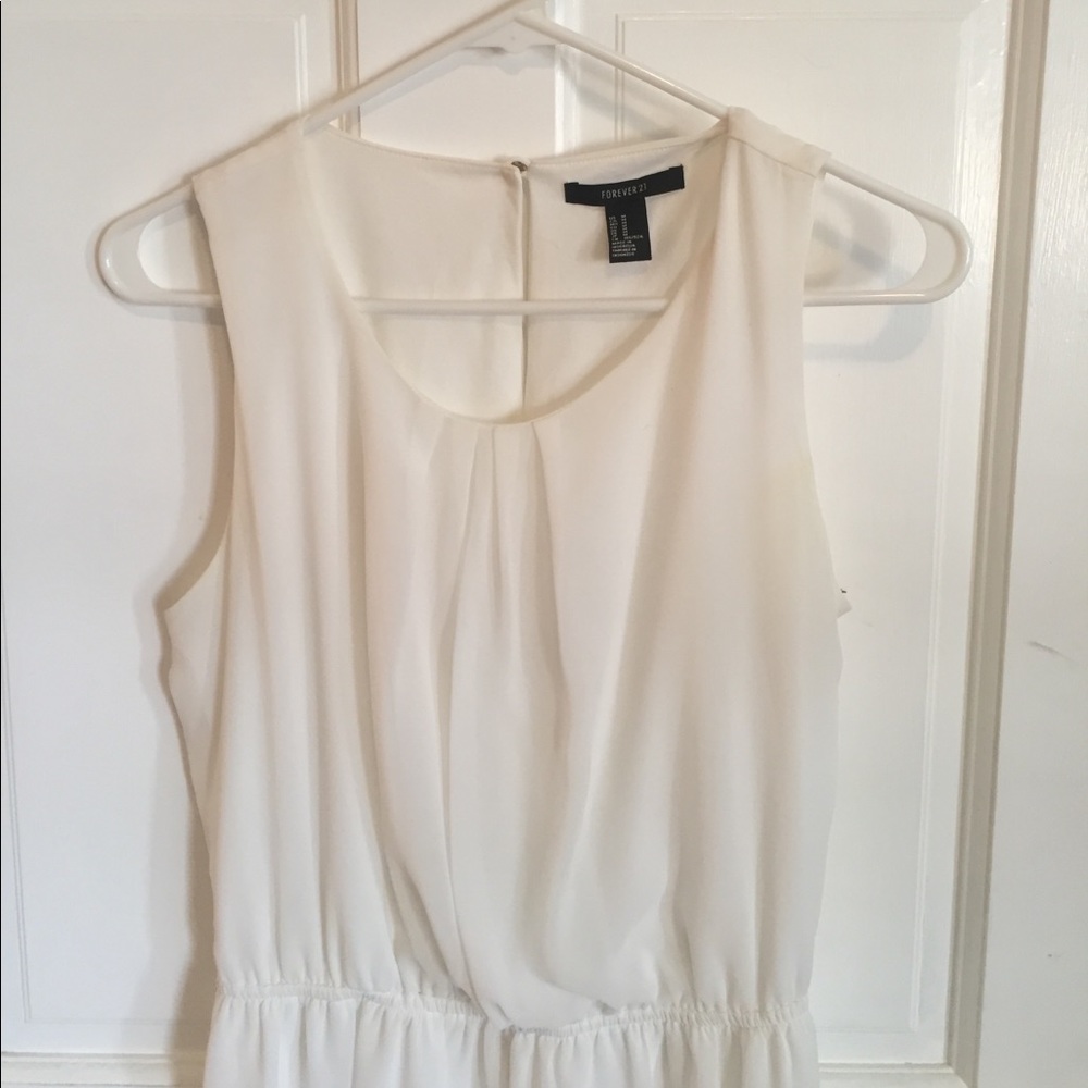 White Sun Dress Forever 21 Medium