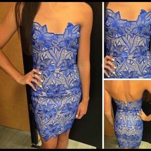 Blue cocktail dress