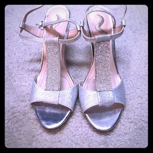 Nina silver dress sandals