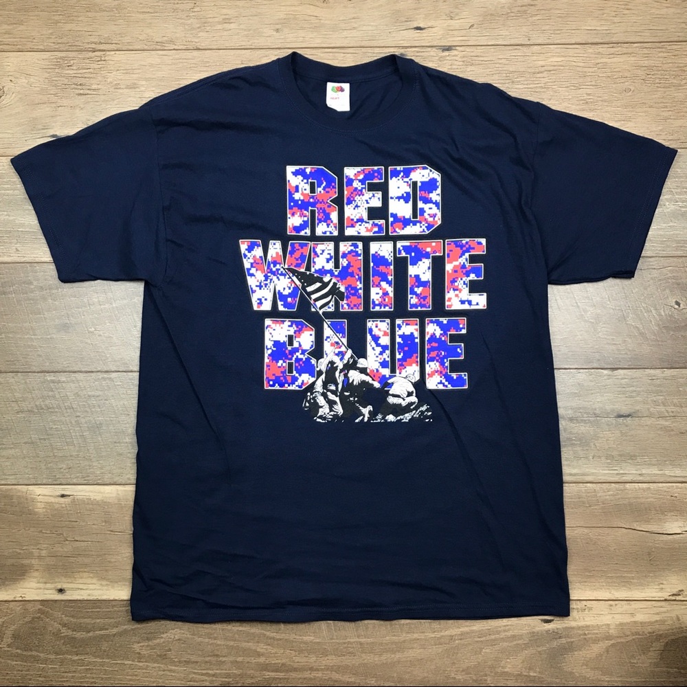 Red, White and Blue United States Of America Tee