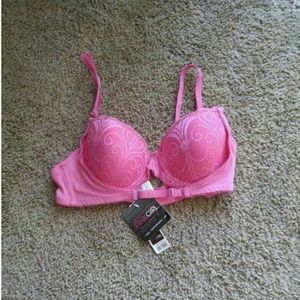Pink Lace Enhancement Bra