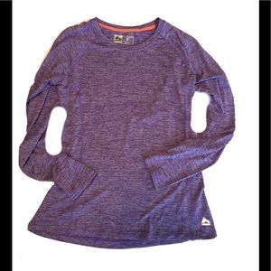 REEBOK PERFORMANCE Long Sleeve Shirt Purple M EUC