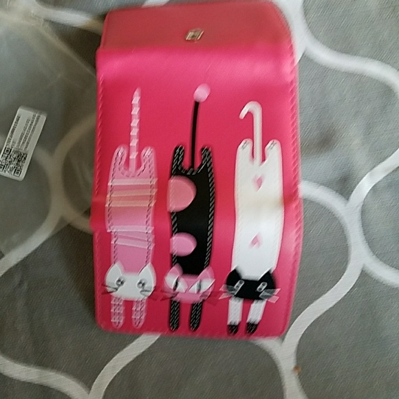 BOTUSI KITTY KITTY KITTY PINK BLACK N WHITE WALLET - Picture 4 of 4