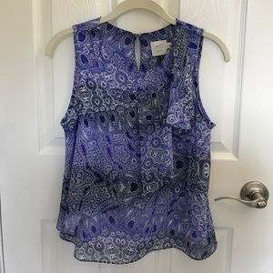 Anthropologie Blue Blouse