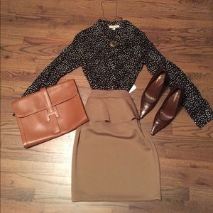 Olive and Oak black and white button up shirt