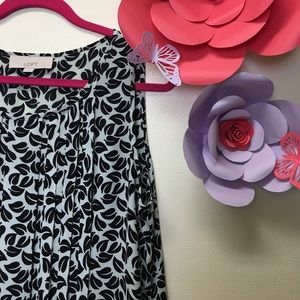 LOFT LEAFY SLEEVELESS BLOUSE LOFT LEAFY SLEEVELESS BLOUSE