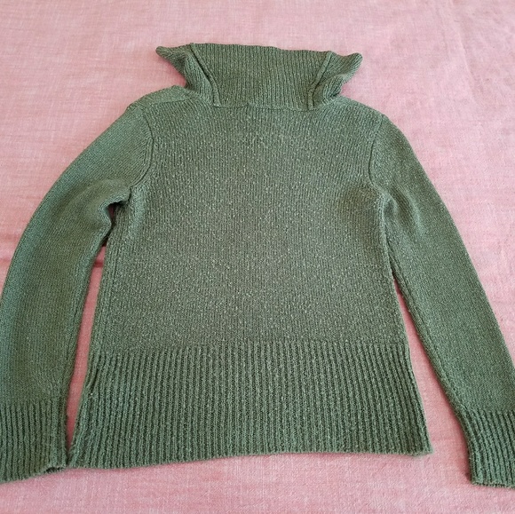 Norton Mcnaughton Petites Green Cowl neck sweater - Picture 2 of 7