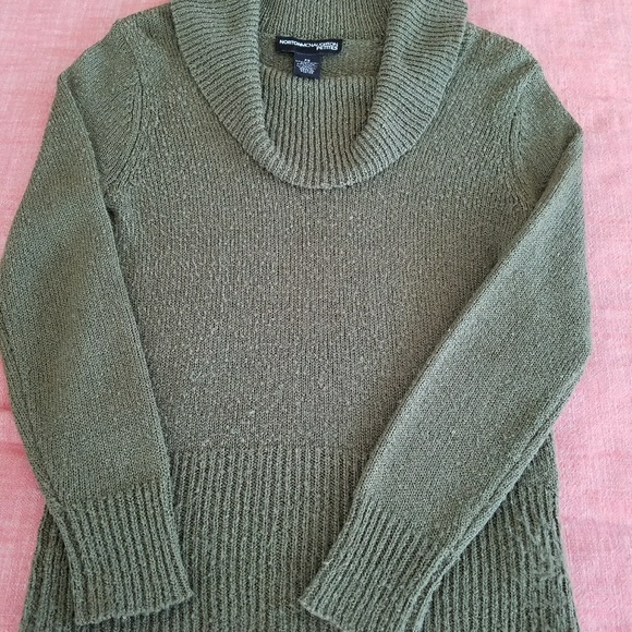 Norton Mcnaughton Petites Green Cowl neck sweater - Picture 4 of 7