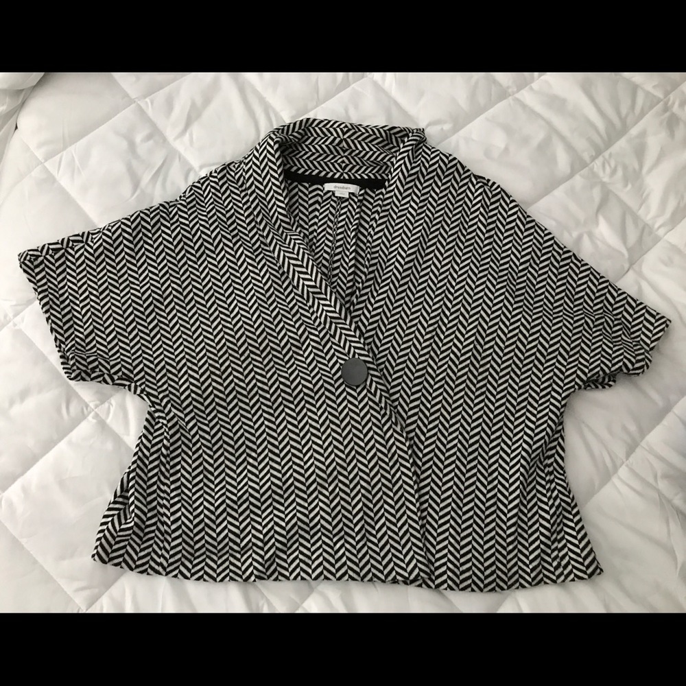 Dressbarn Chevron one button jacket XL