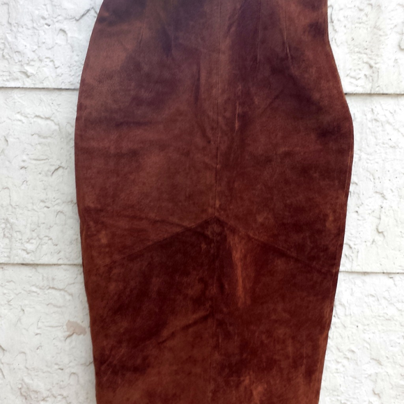 Gitano Suede Brown Skirt - Picture 4 of 4