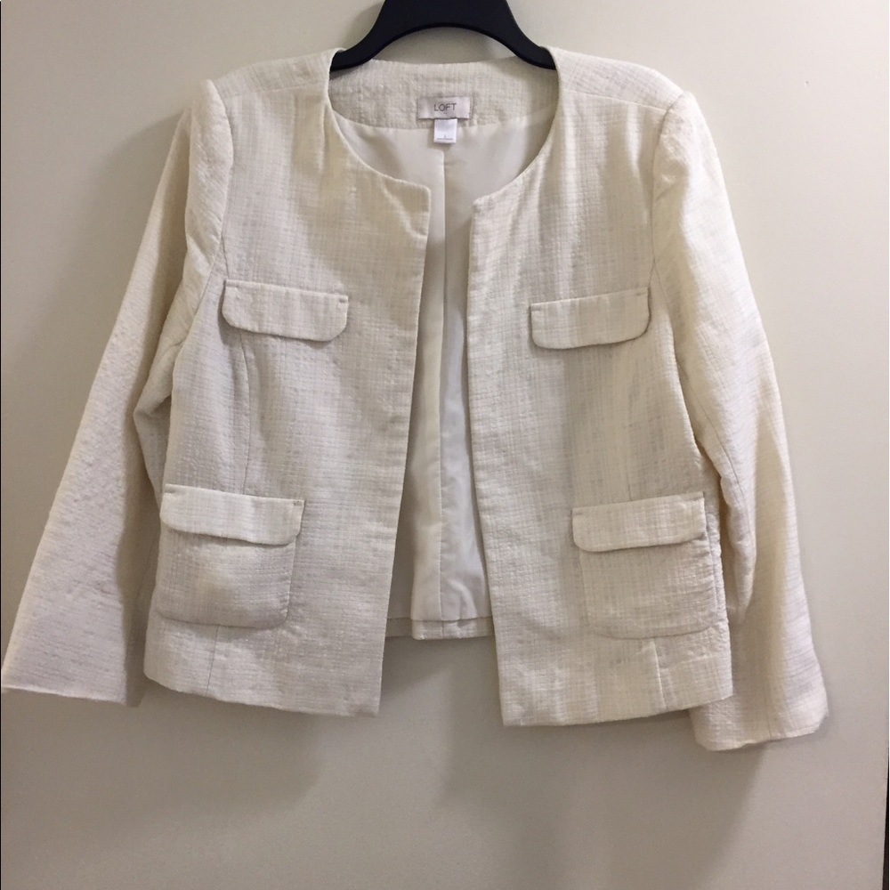 Loft open from dress jacket large