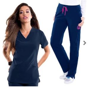 Smitten Scrub Set M Navy