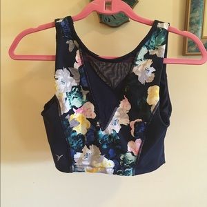 Floral sports bra