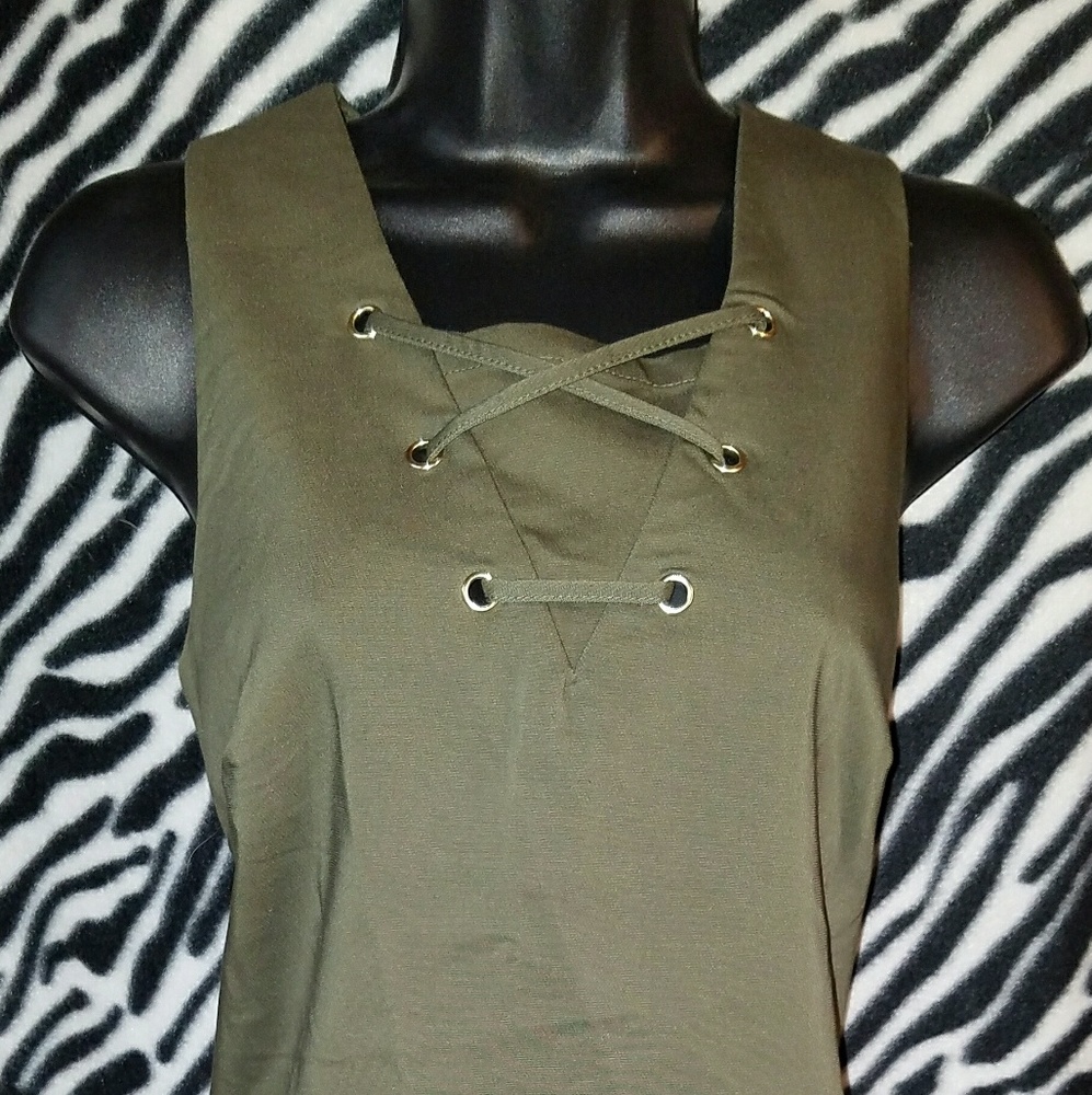 Army green dress
