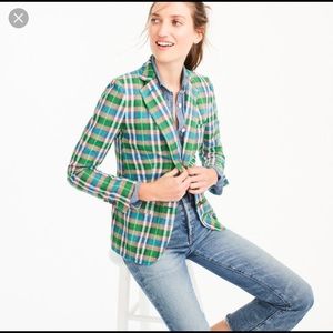 JCrew Rhodes Vintage Plaid Blazer size 2