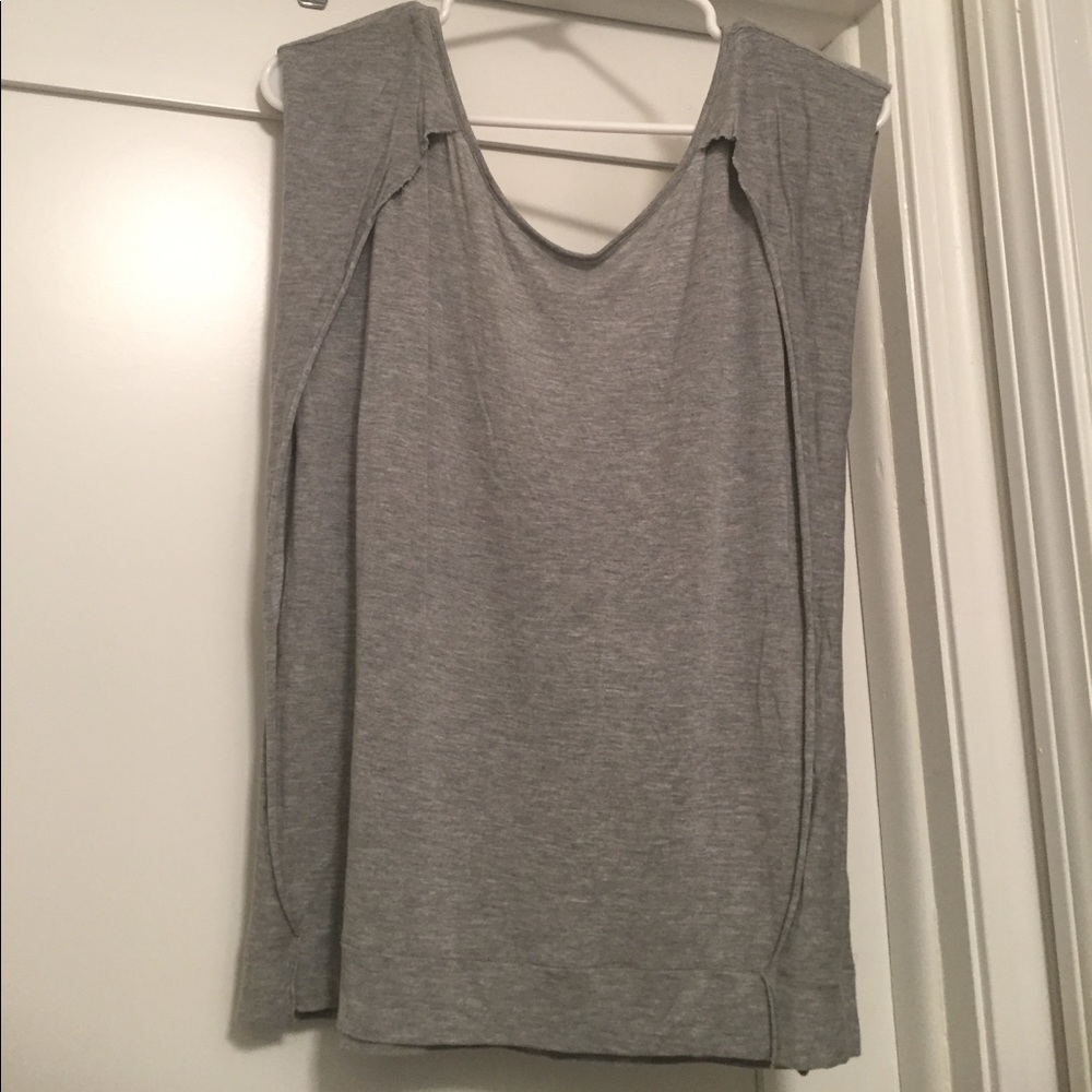 All Saints grey top/tee