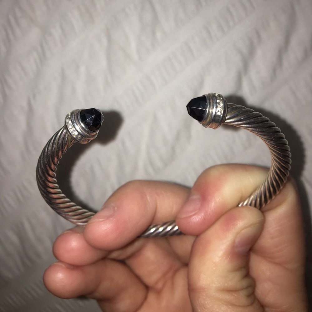 David Yurman BLACK ONYX & DIAMOND bracelet