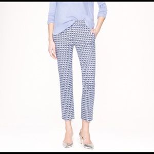 J.Crew Campbell Capri in Abstract Wave size 10