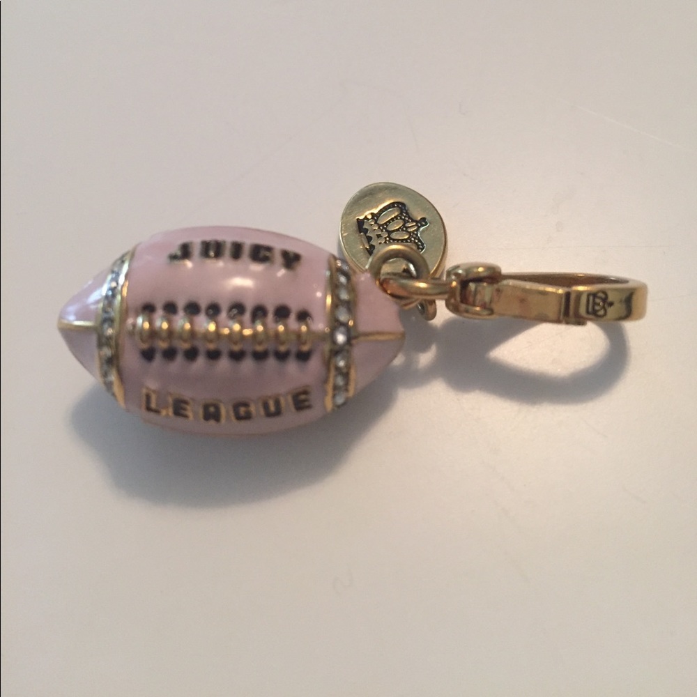 Light pink football charm