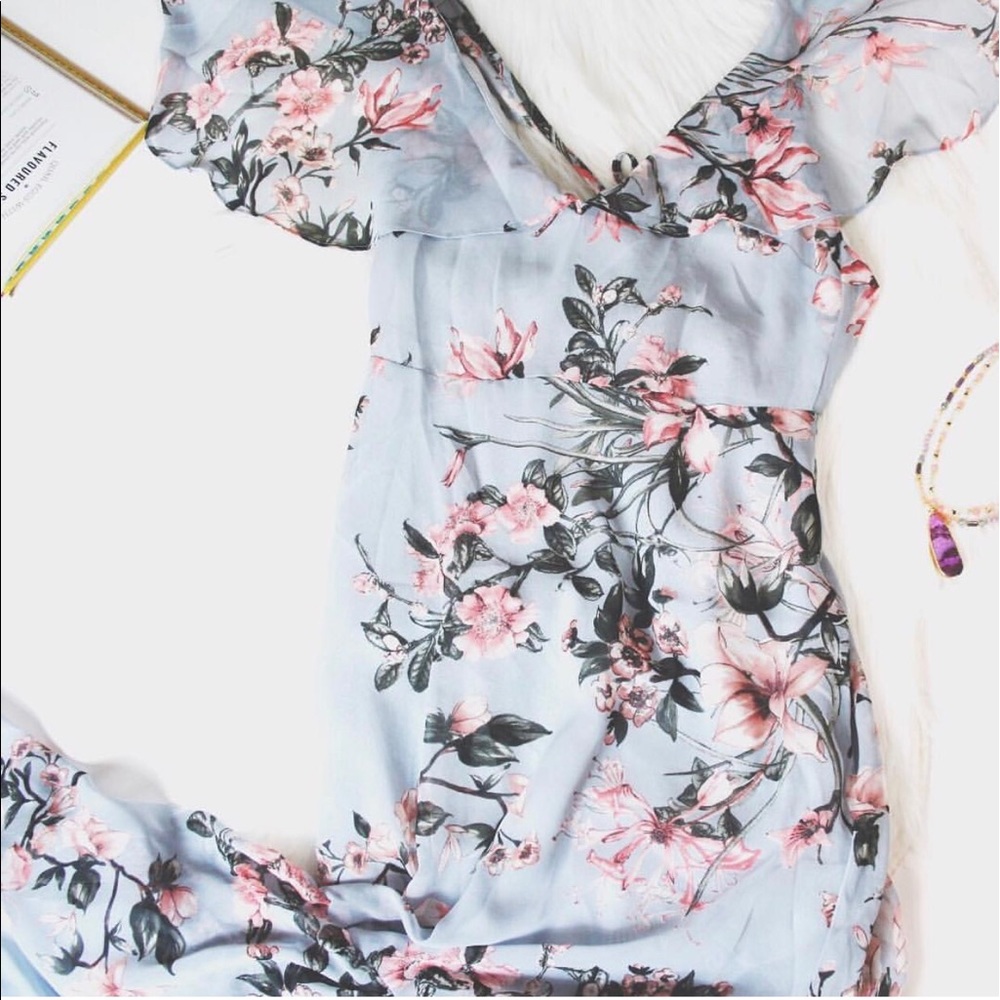 Mermaid dress - floral - maxi