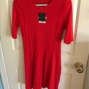 NWT Topshop red skater dress