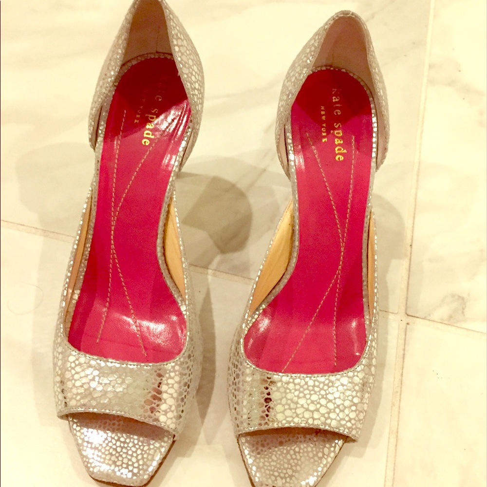 Kate Spade open toe evening heels