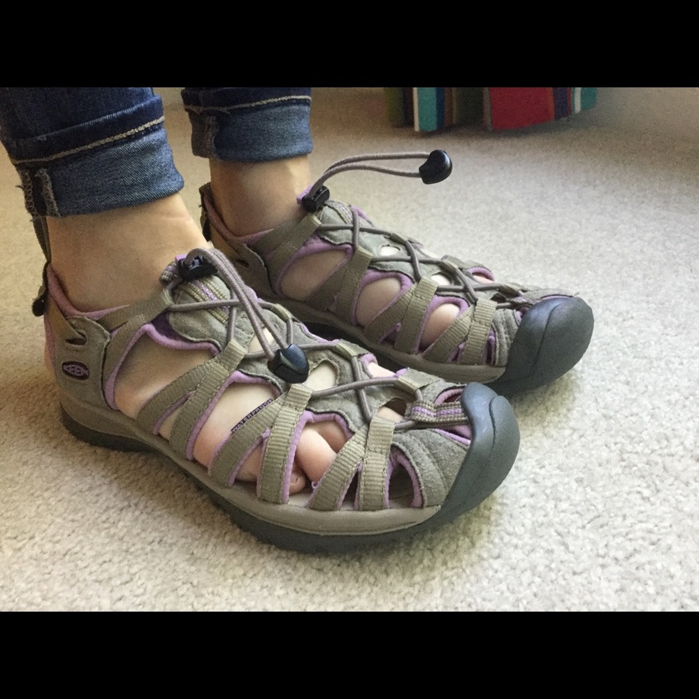 Women's Lavender and Grey Keen Sandals