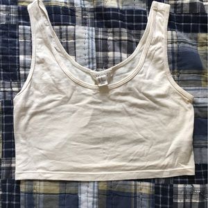 White crop top
