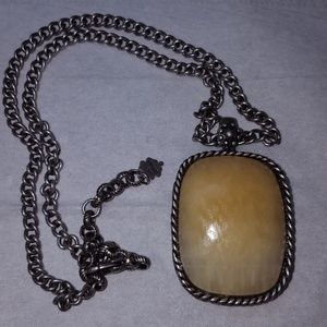 Cream stone necklace