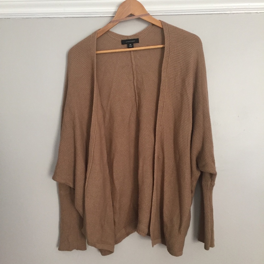 Tan oversized cardigan