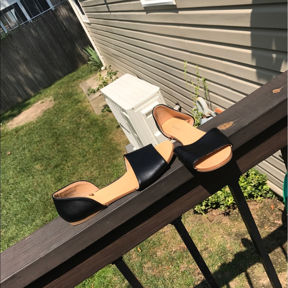 Black Express slip ons