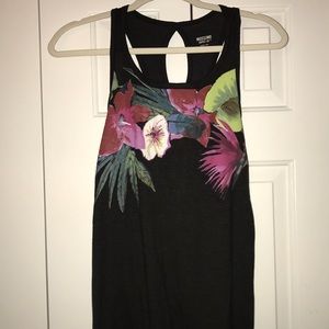 Mossimo floral open back workout tank