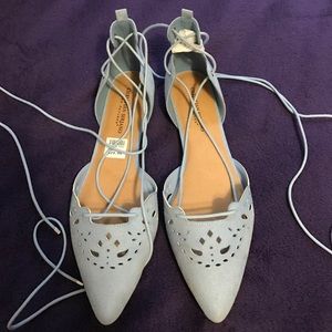 Christian Soriano NEVER BEEN WORN lace up flats!!!