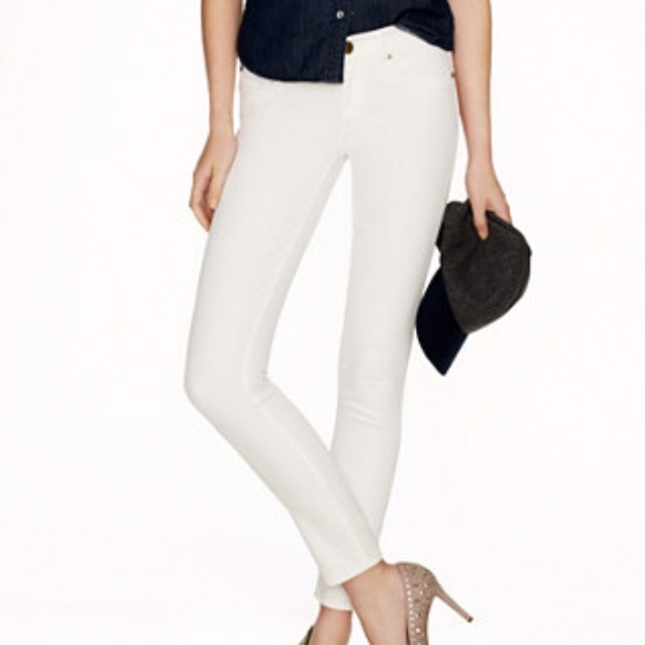 J. Crew Denim - J Crew White Ankle Toothpick Jean
