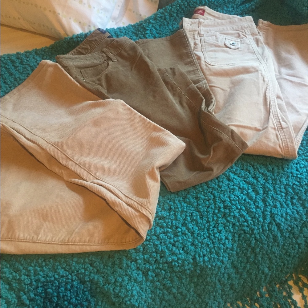 3 Pairs All Stretched All Tan In Color. - image 1