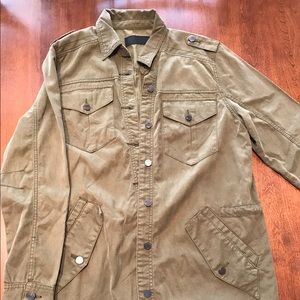 Soft army green military style jacket