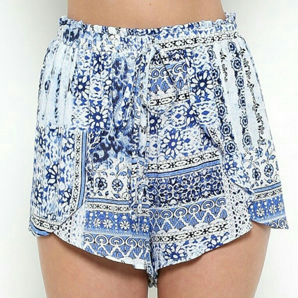 Rayon Crepon Print Summer Shorts