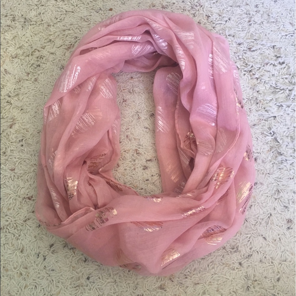 Baby pink scarf