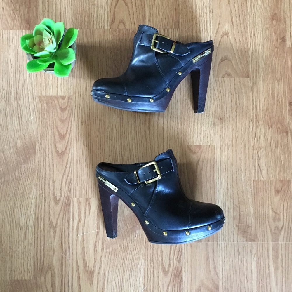 BCBG studded clogs