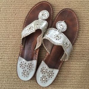 Silver jack roger sandals