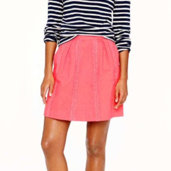 J. Crew Dresses & Skirts - J. Crew Lace Stripe Skirt